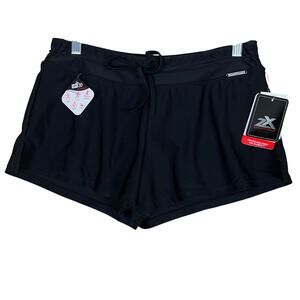 ZeroXposur Womens Swim Shorts Black 4 Way Stretch Quick Dry Sun Protection S